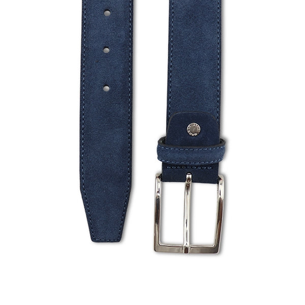 Cintura in camoscio blu