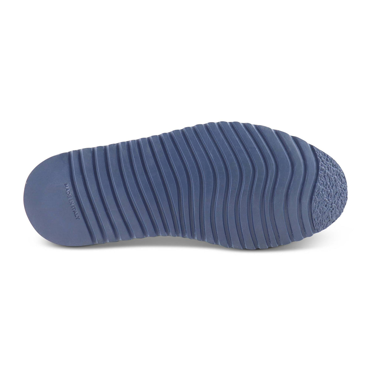 Derby liscio con zeppa in camoscio blu