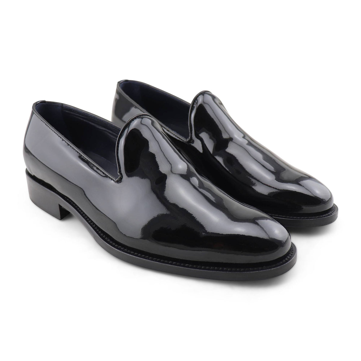 Slippers vernice nera