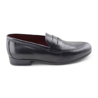 Mocassini bendina in pelle nera