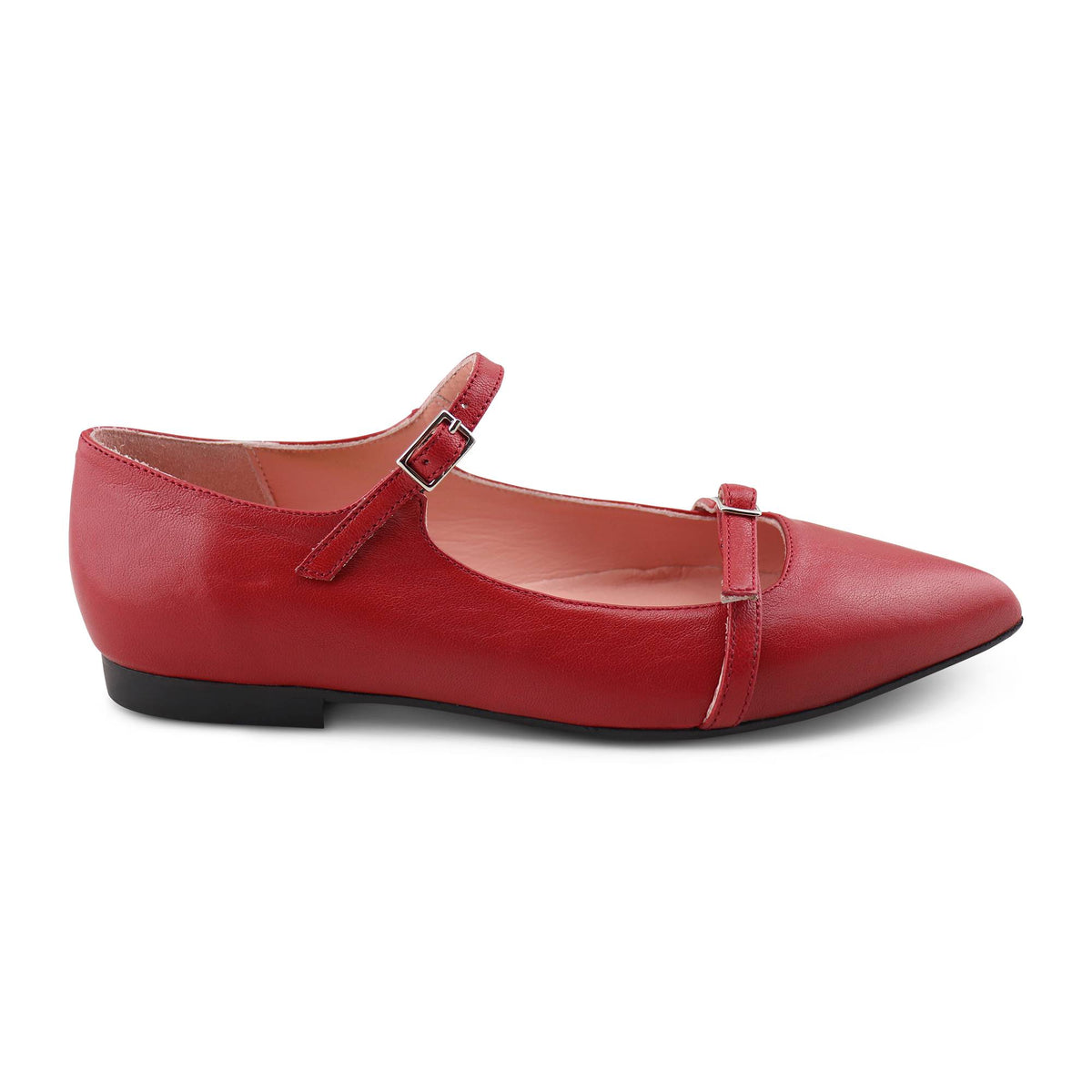 Flat shoes Imma in pelle rossa