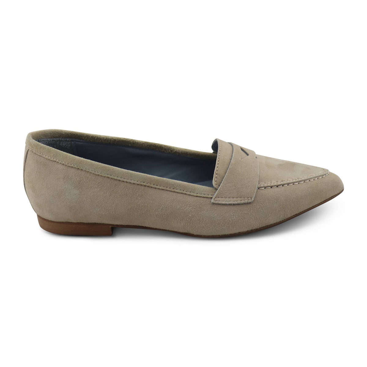 Mocassini bea in camoscio beige