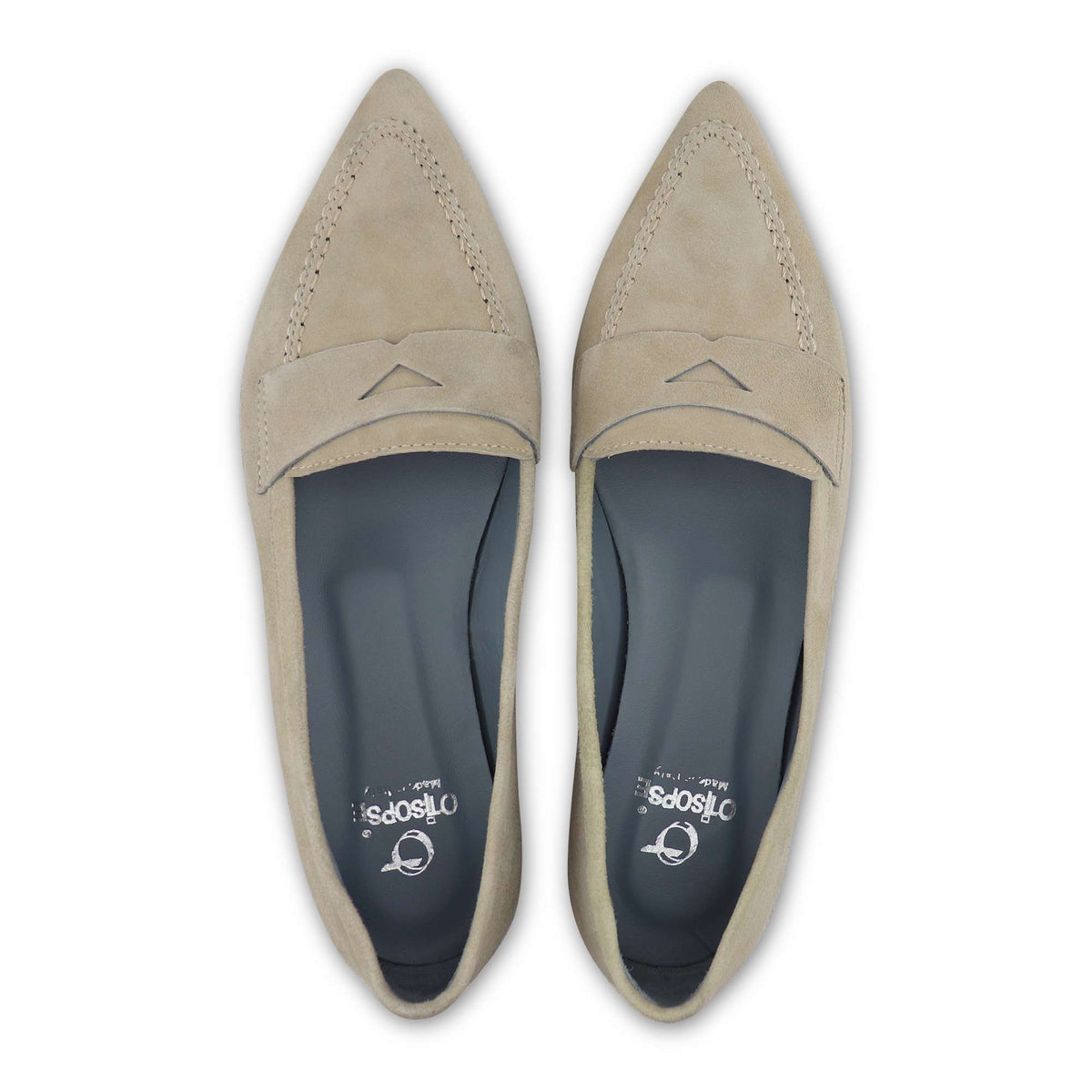 Mocassini bea in camoscio beige
