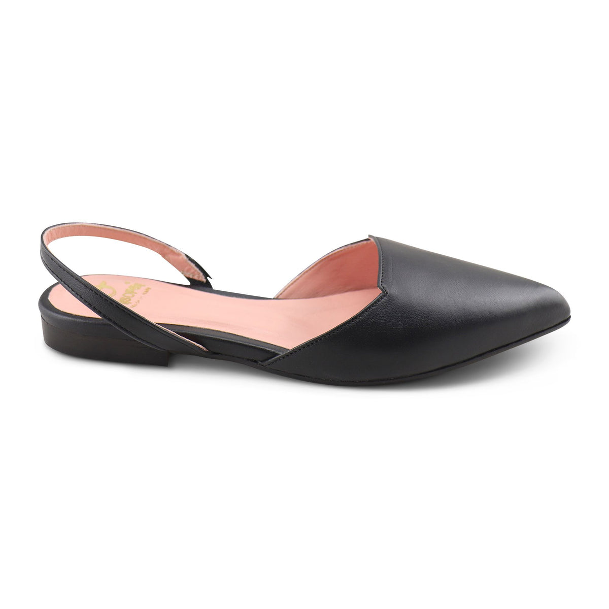 Flat shoes in pelle nera
