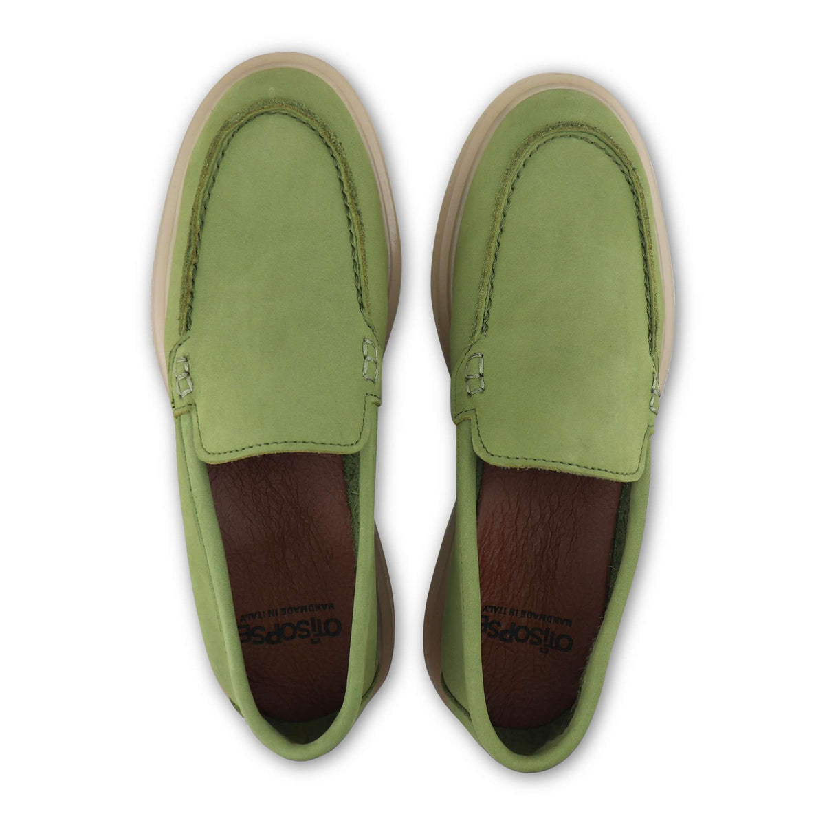 Mocassini nabuk verde