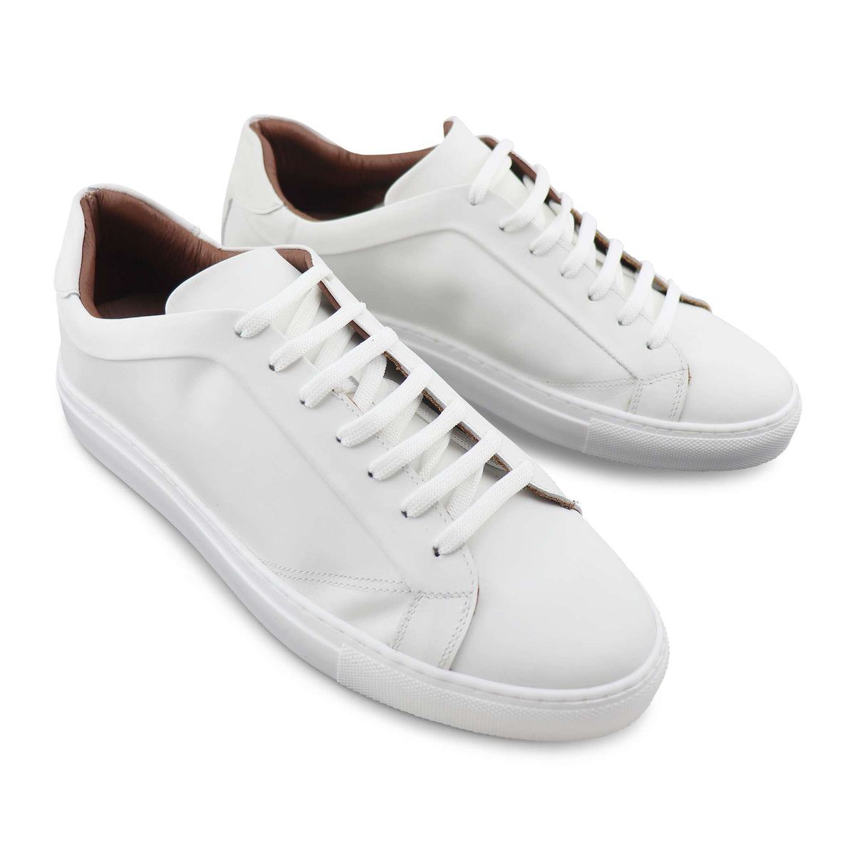 Sneakers in pelle bianco