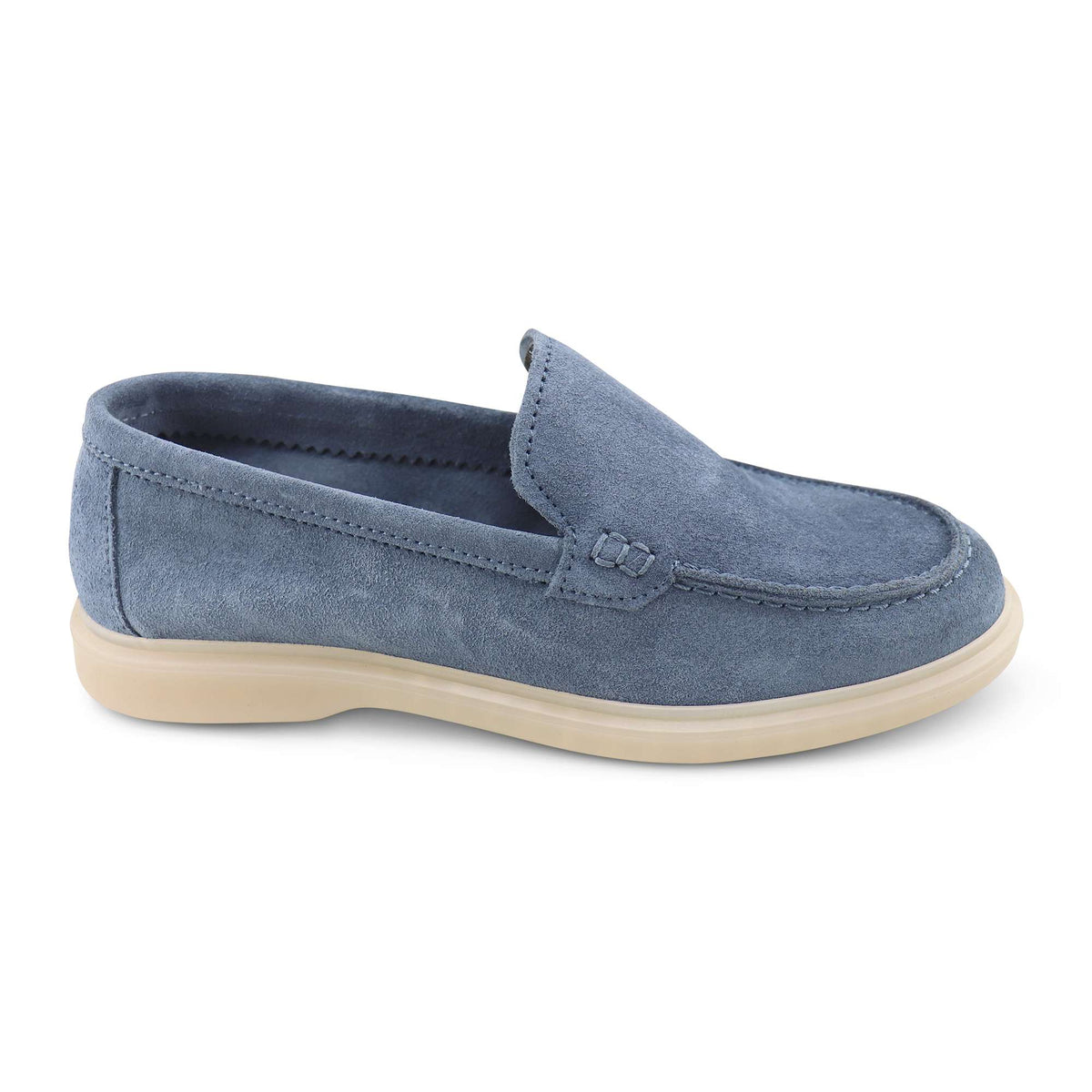 Mocassini in camoscio jeans
