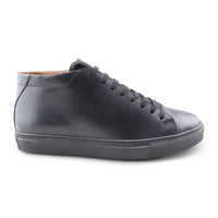 Sneakers in pelle nera