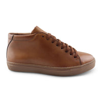 Sneakers in pelle cuoio