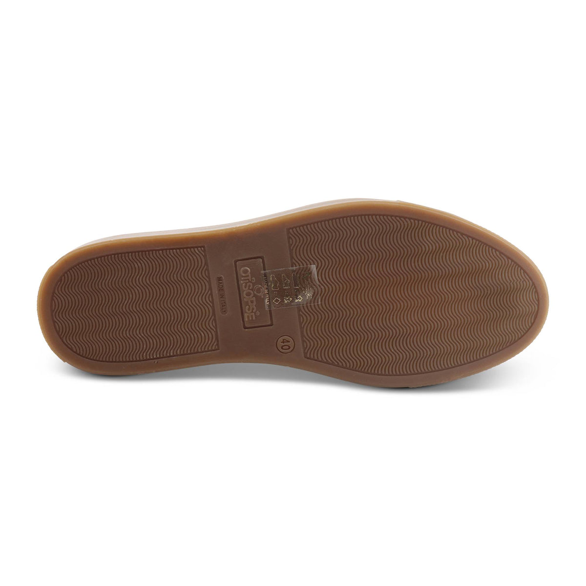 Sneakers in pelle cuoio