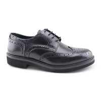 Derby in pelle nera