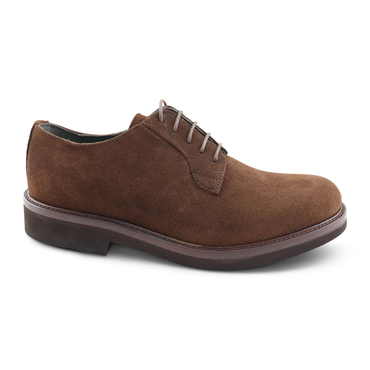 Derby in camoscio sigaro