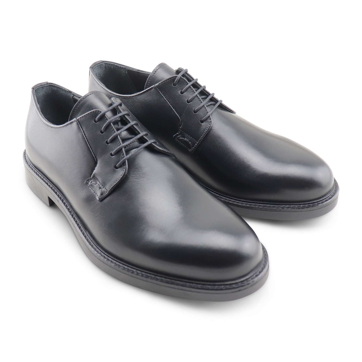 Derby in pelle nera