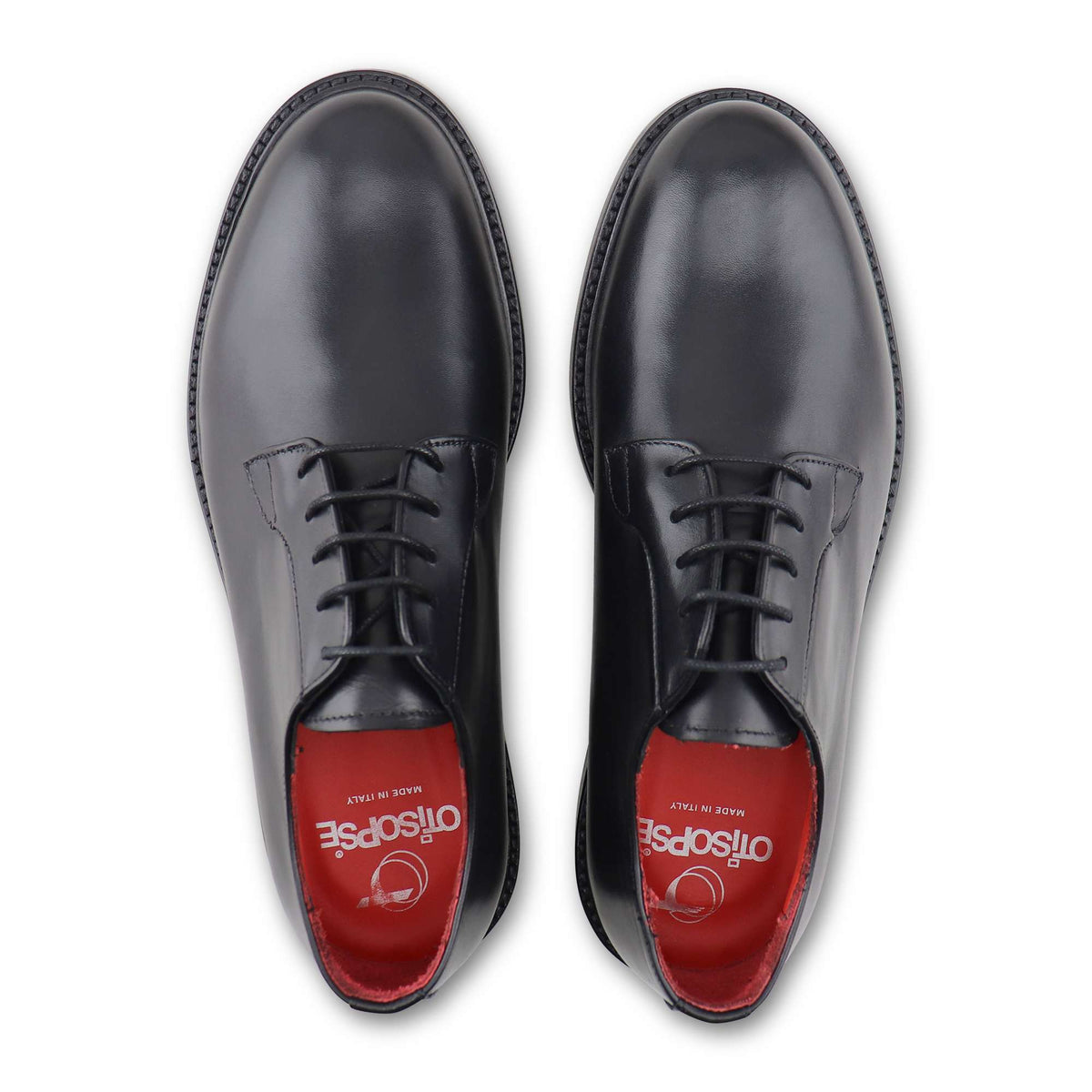 Derby in pelle nera