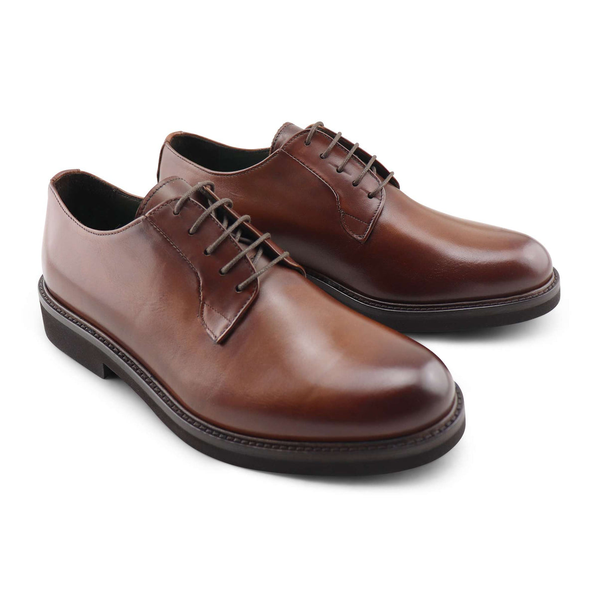 Derby in pelle cuoio