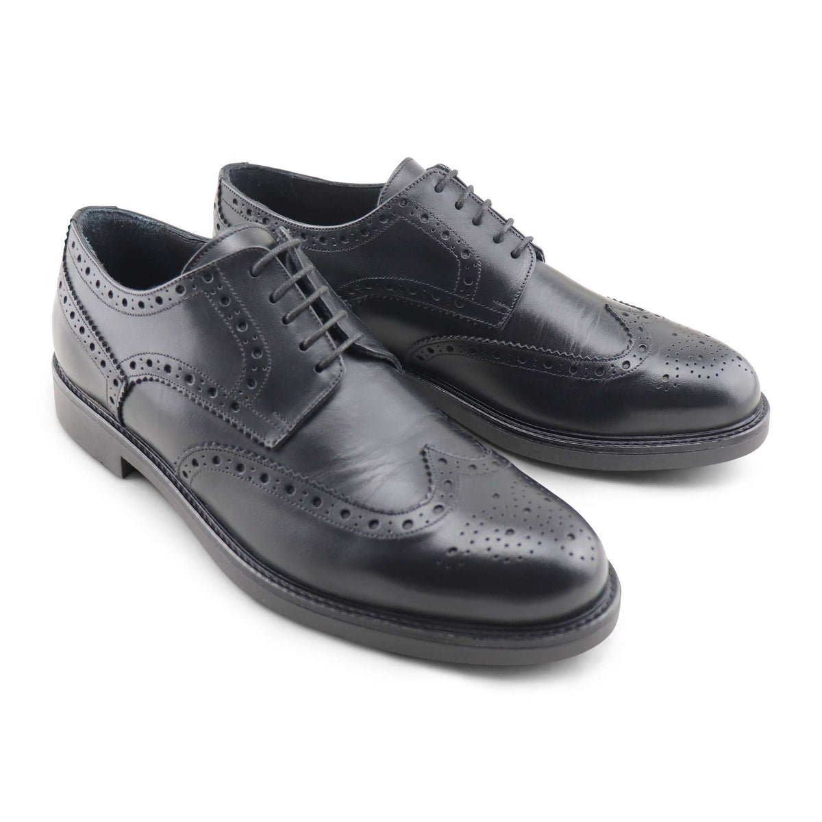 Derby in pelle nera