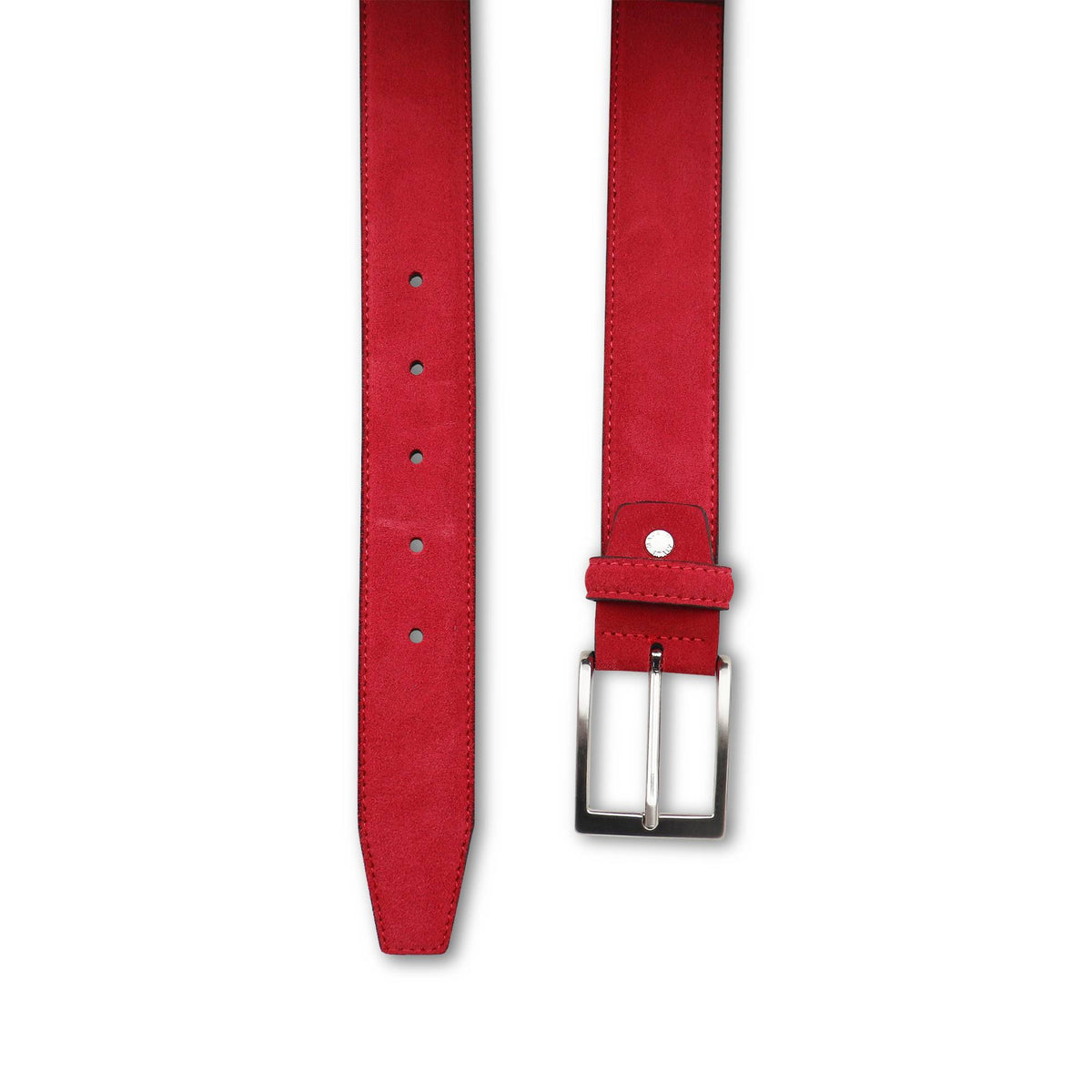 Cintura in camoscio rossa