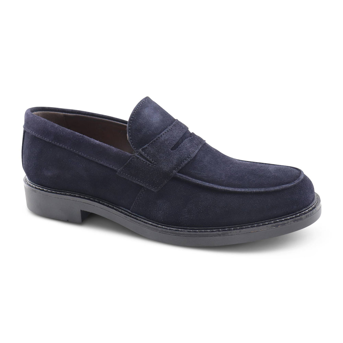 Mocassini in camoscio blu