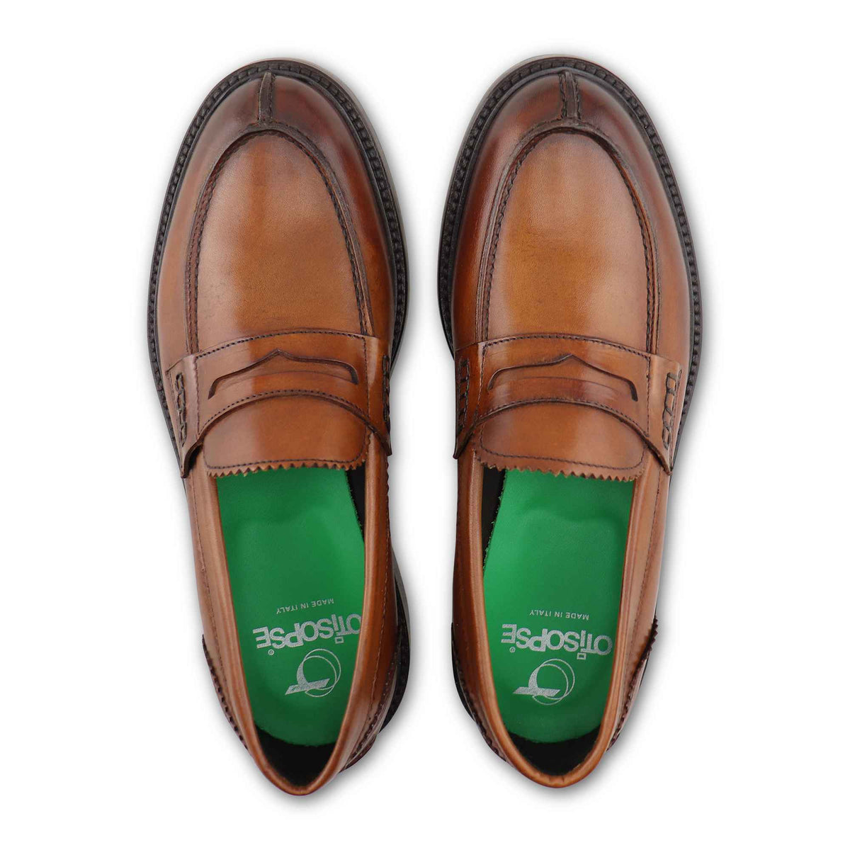 Mocassini pelle cuoio