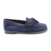 Mocassini camoscio blu