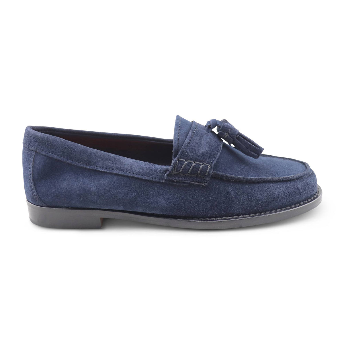Mocassini camoscio blu