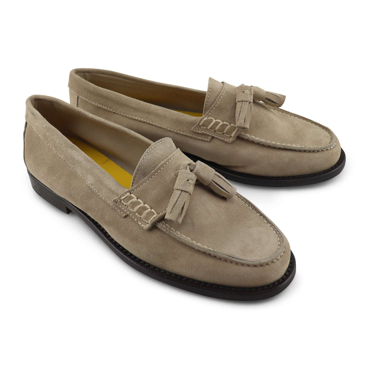 Mocassini camoscio taupe