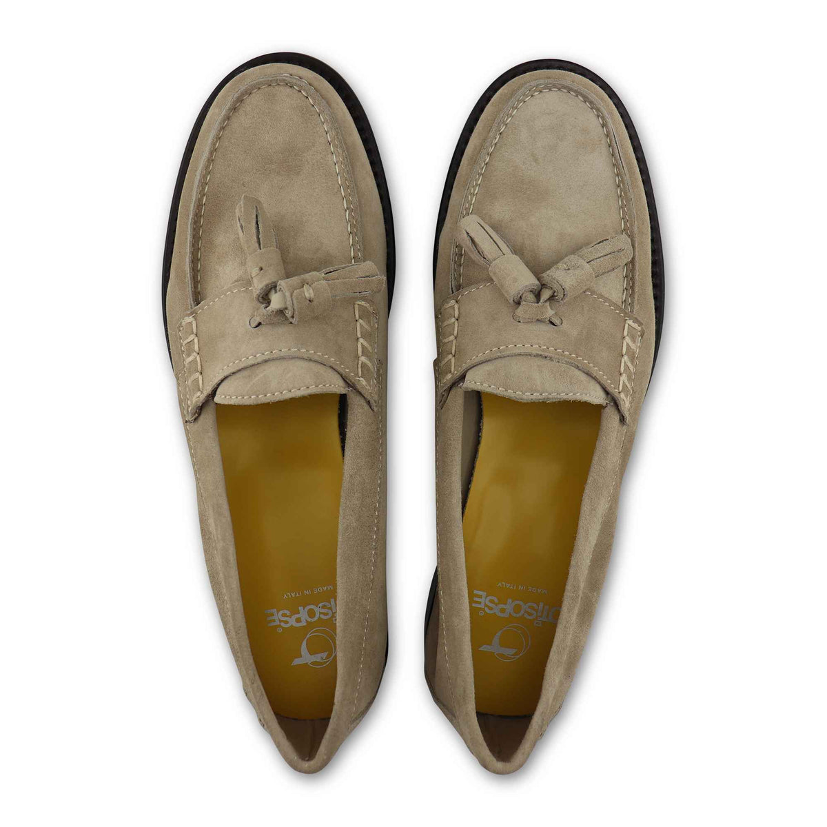 Mocassini camoscio taupe