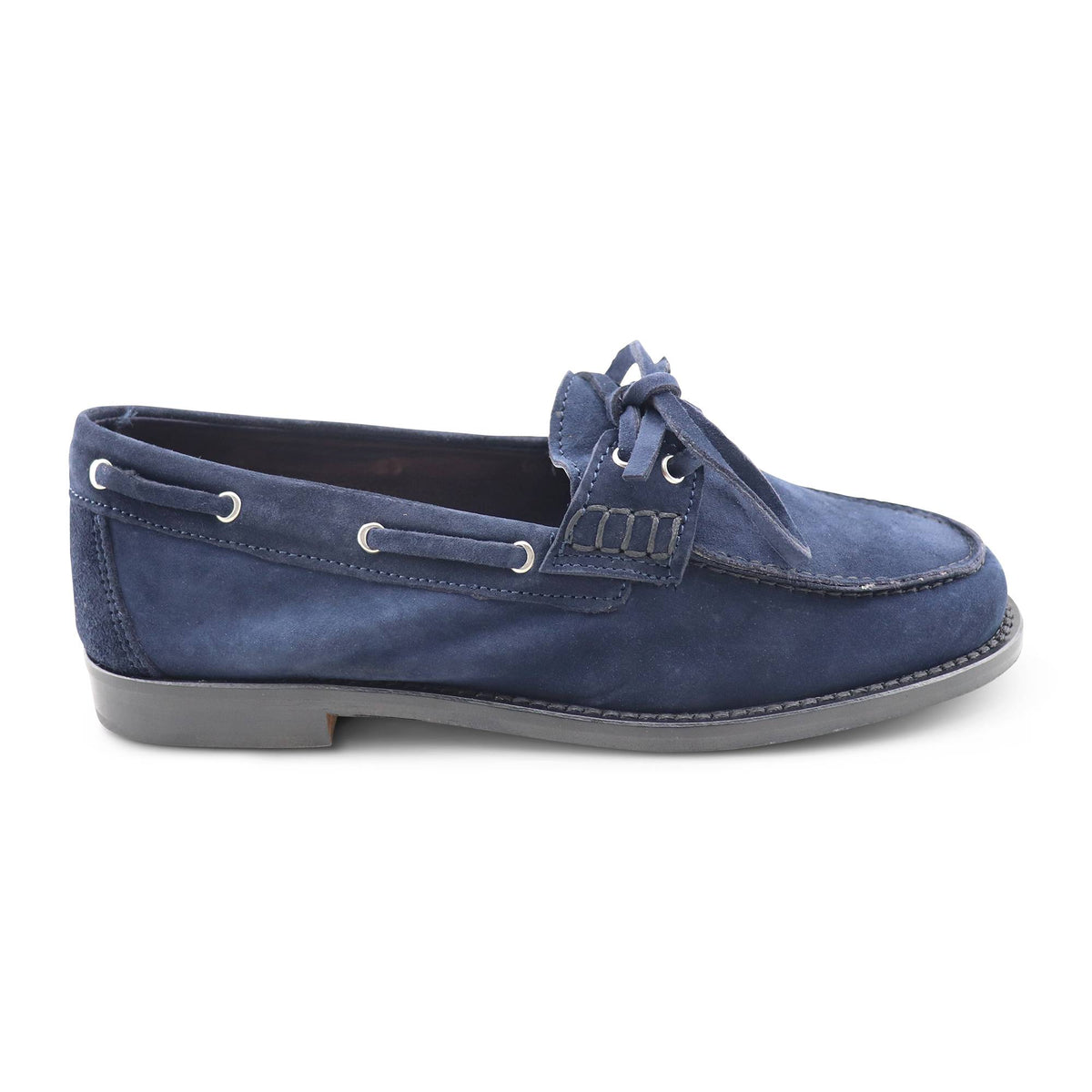 Mocassini fasuta camoscio blu