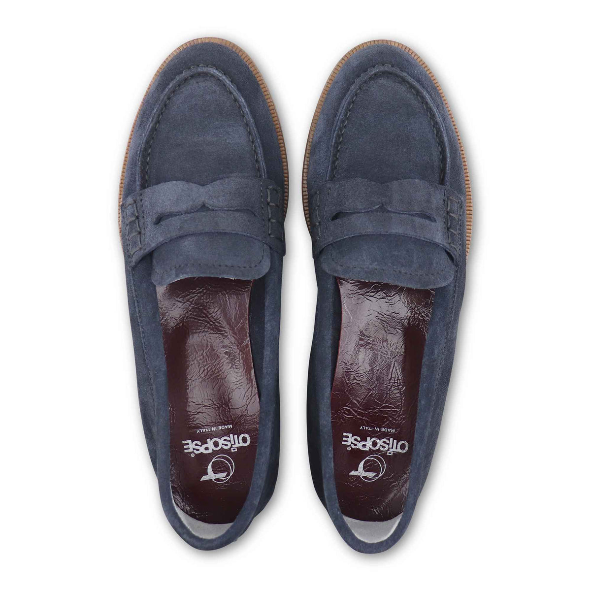Mocassini ave camoscio blu