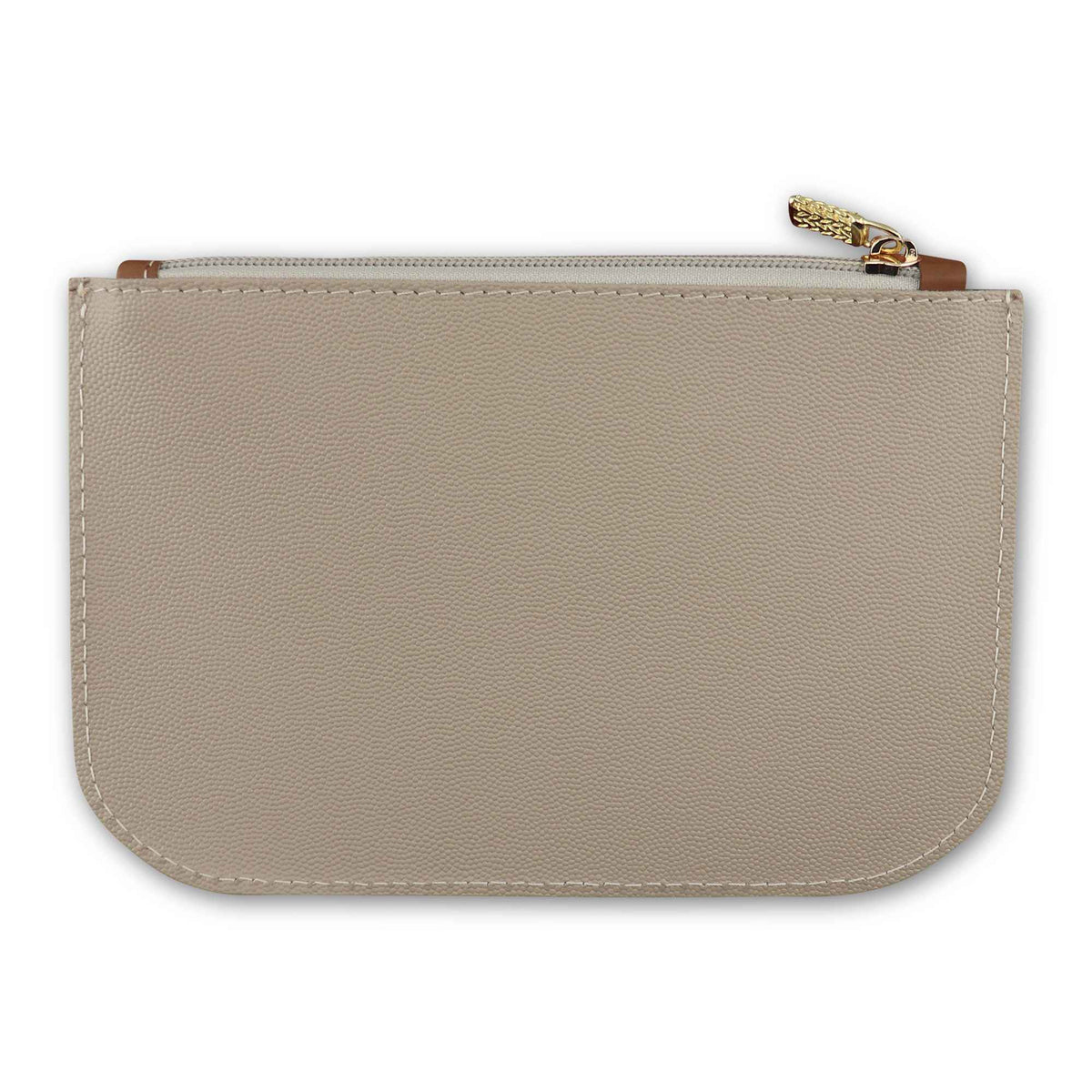 Pochette in pelle beige