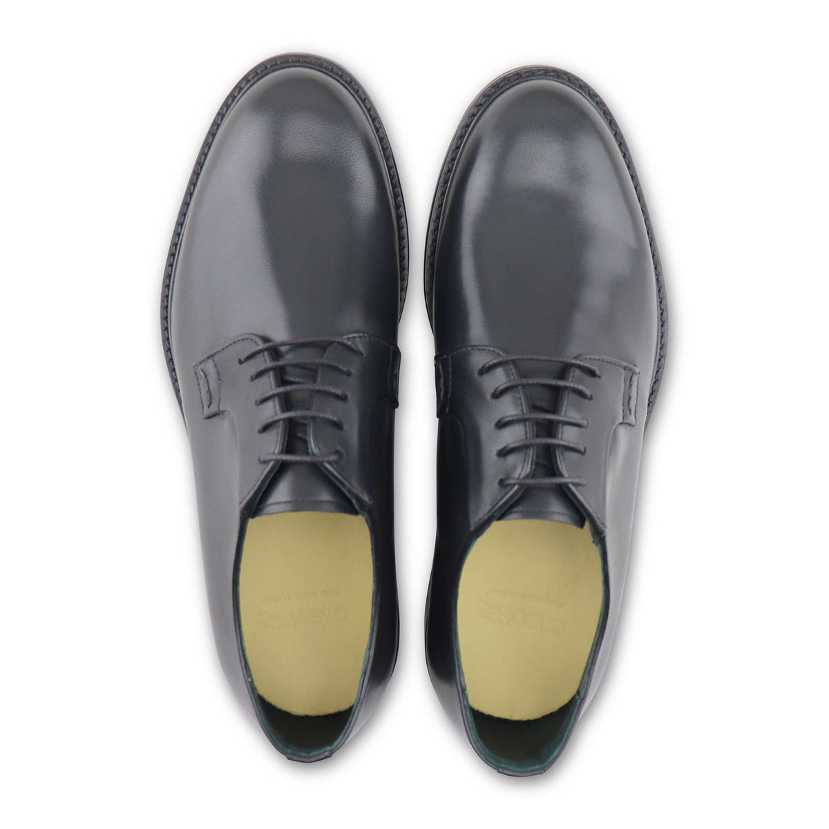 Derby in pelle nera