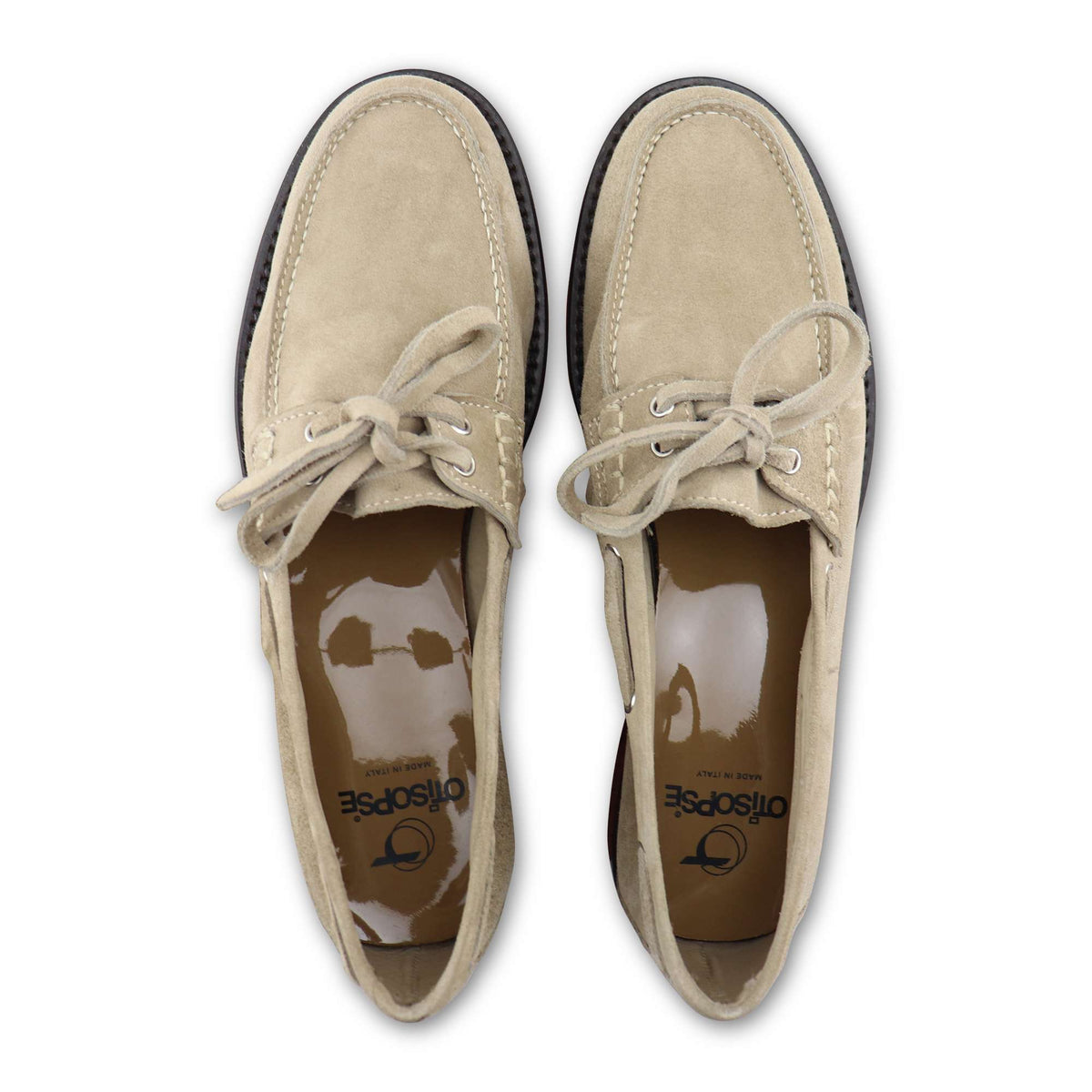 Mocassini fausta camoscio taupe