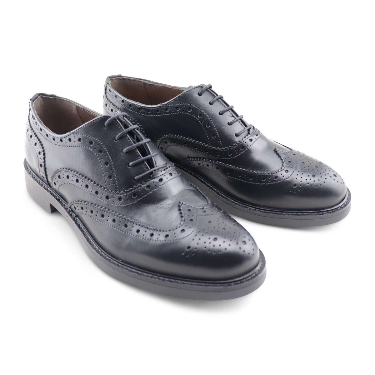 Oxford in pelle nera