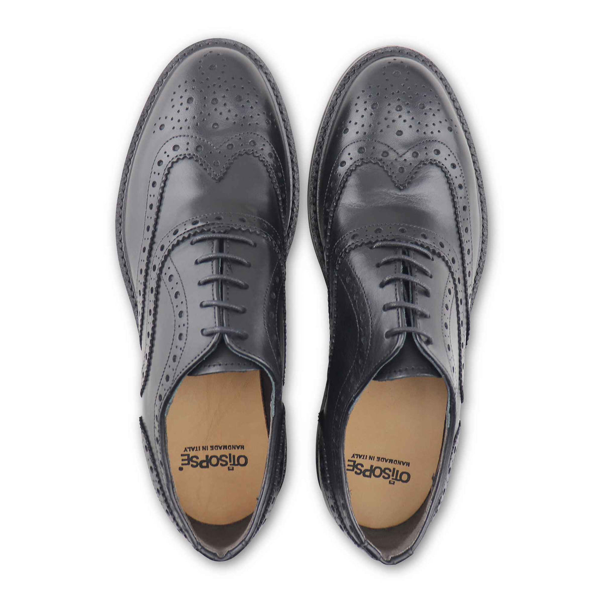 Oxford in pelle nera