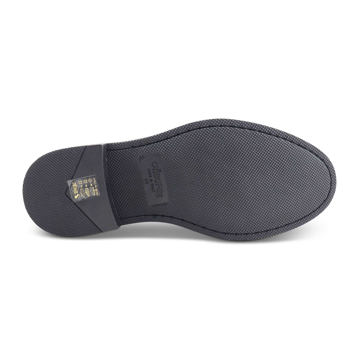Oxford in pelle nera