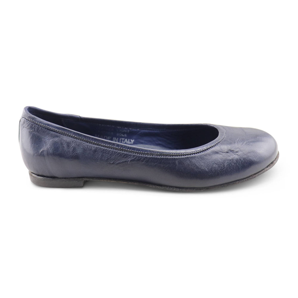 Ballerine in pelle blu