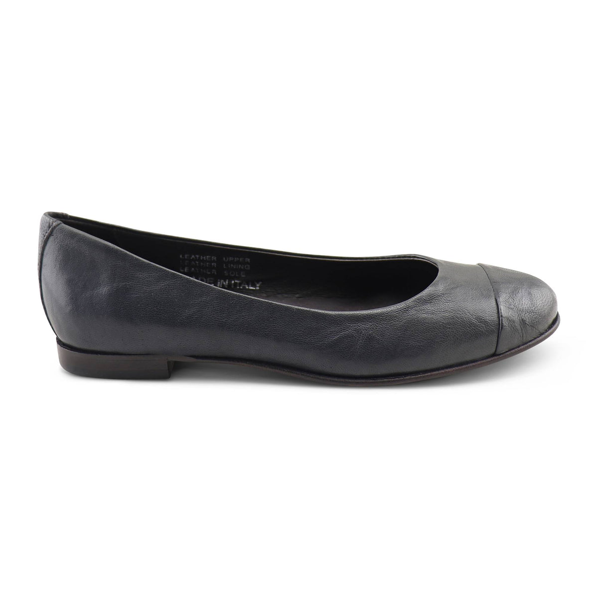 Ballerine in pelle blu