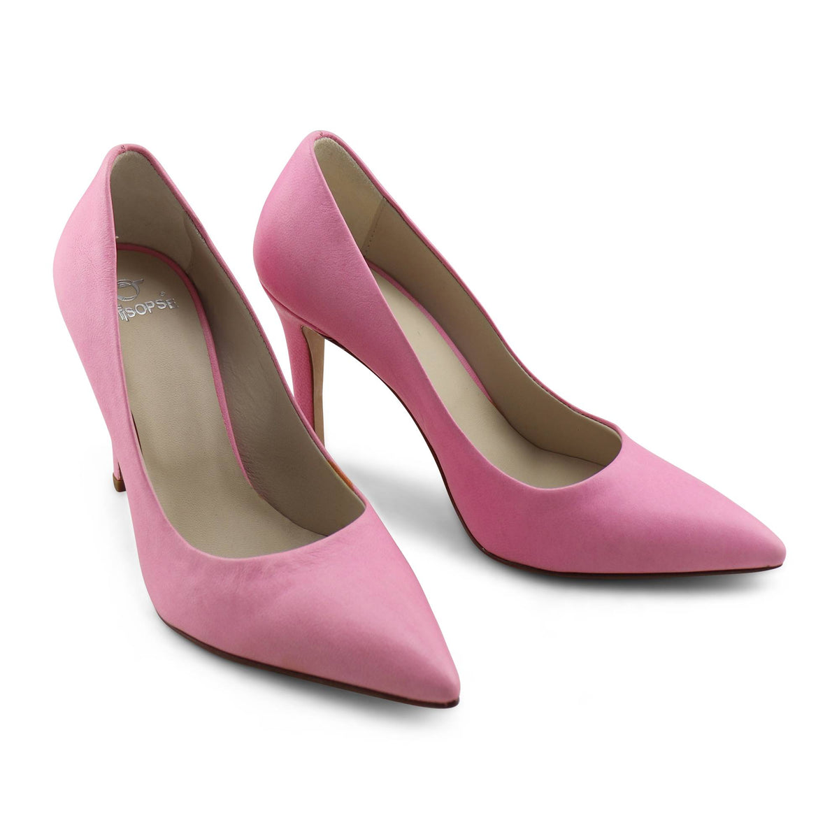 Decolletè in pelle fucsia tacco 9cm