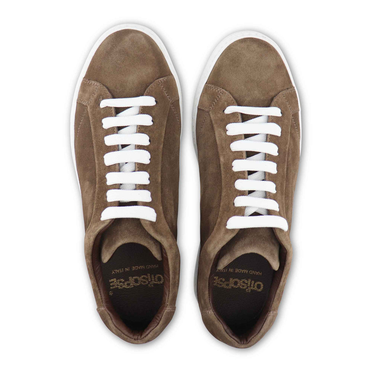 Sneakers in camoscio taupe