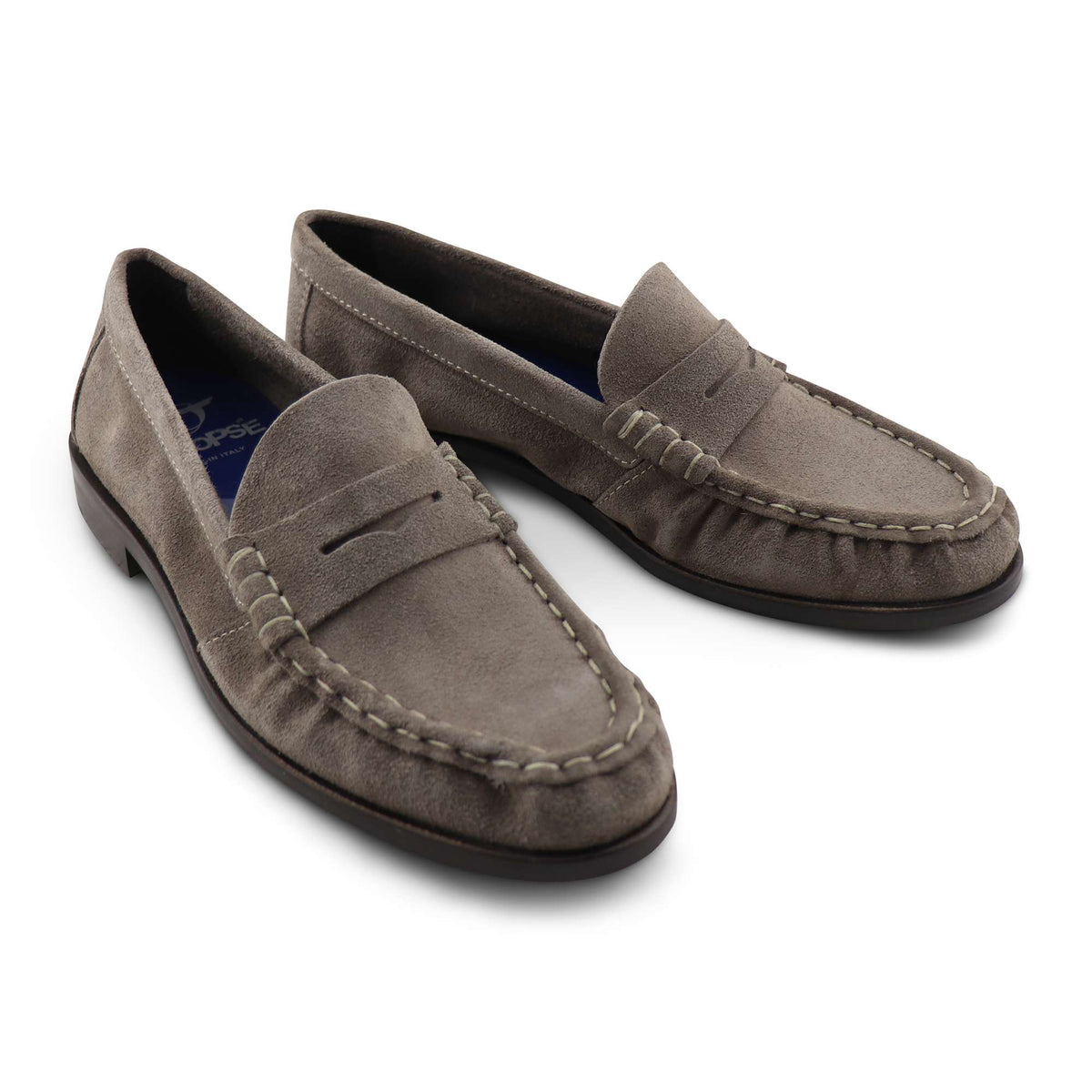Mocassini camoscio taupe