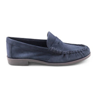 Mocassini camoscio blu