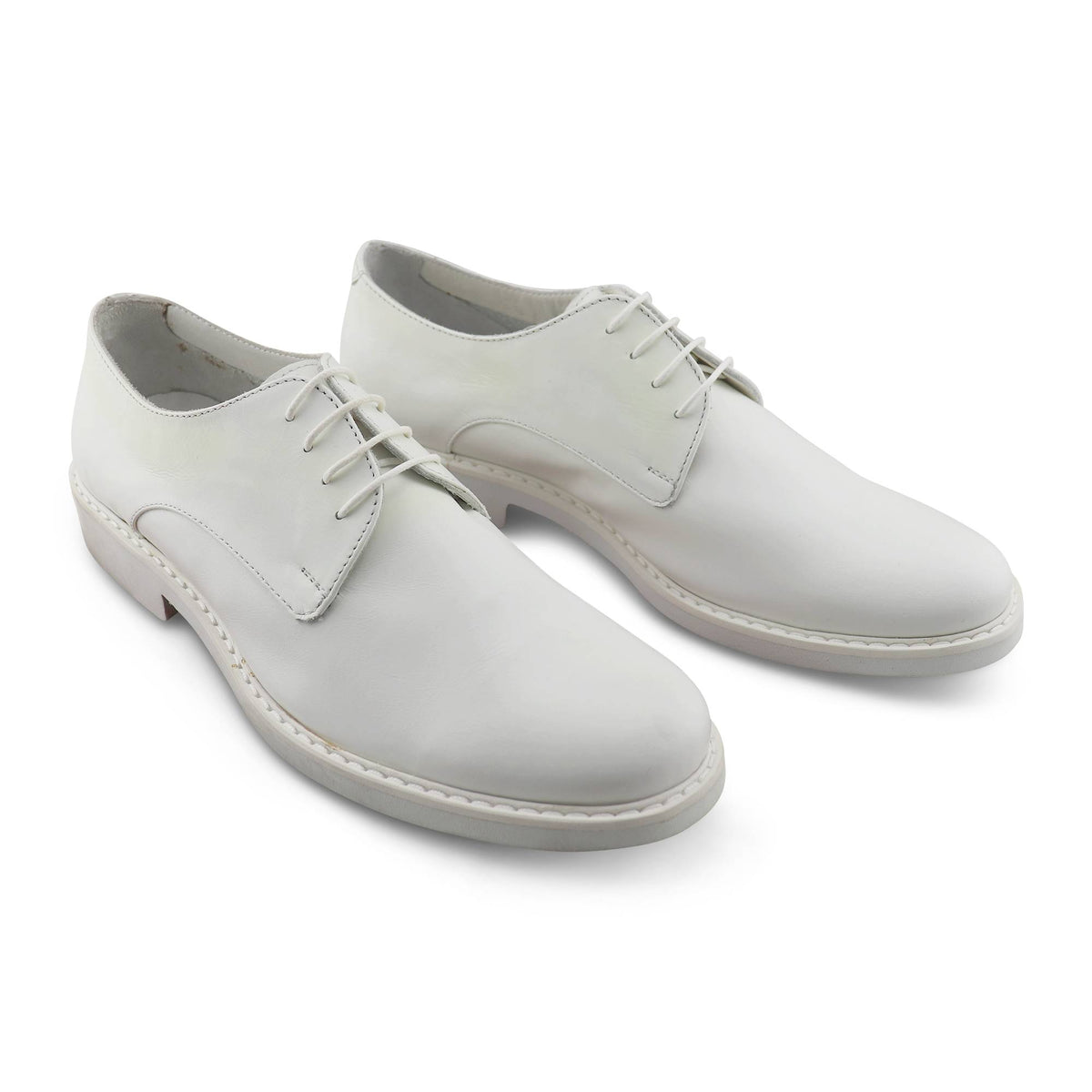 Derby nappa bianco