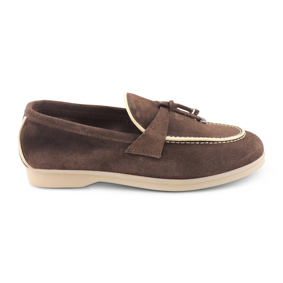 Mocassini uomo in camoscio moro