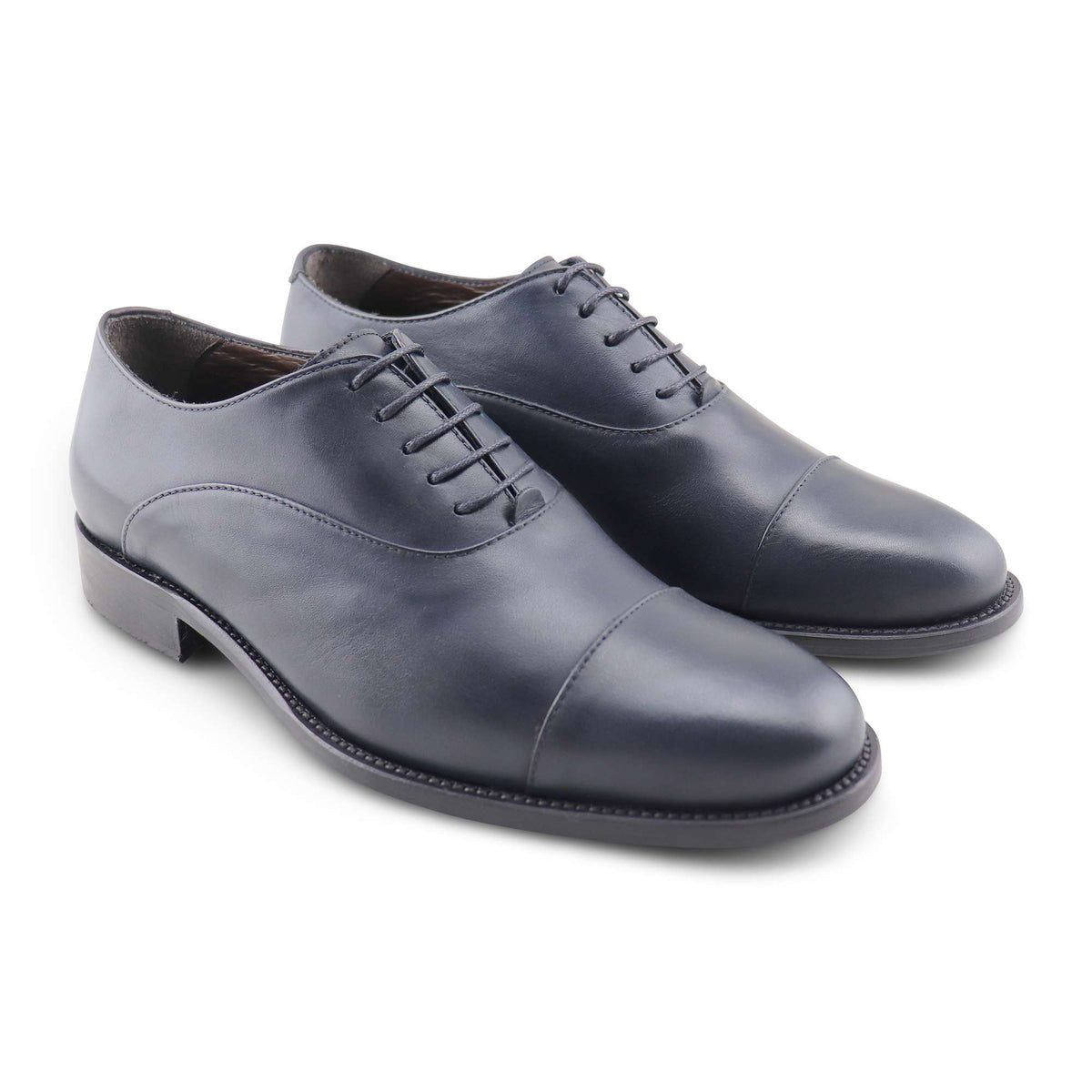 Francesine in pelle blu