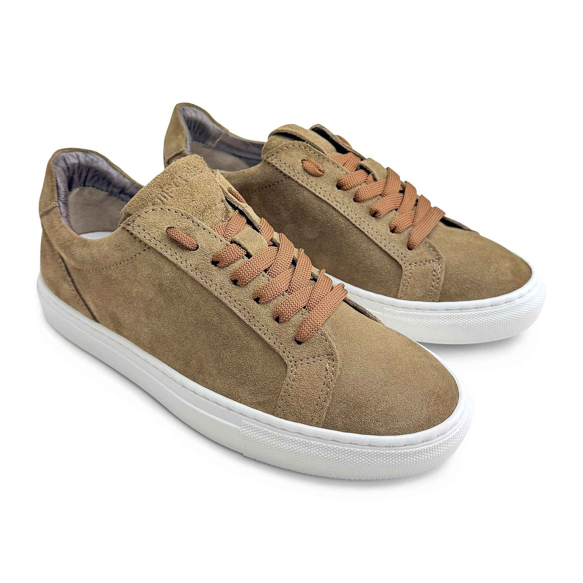Sneakers in camoscio taupe