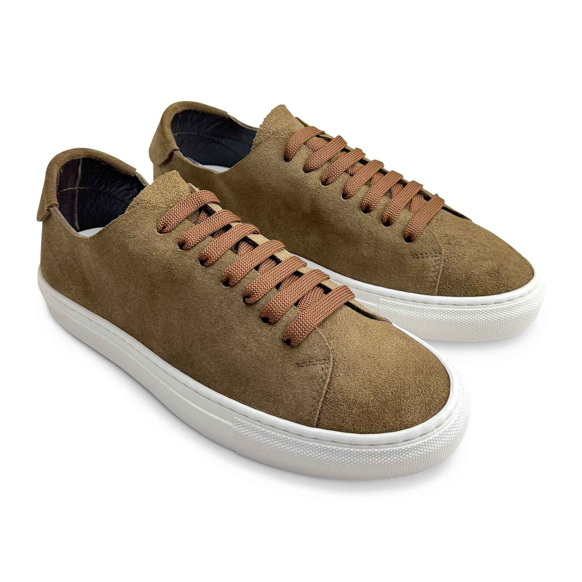 Sneakers in camoscio taupe