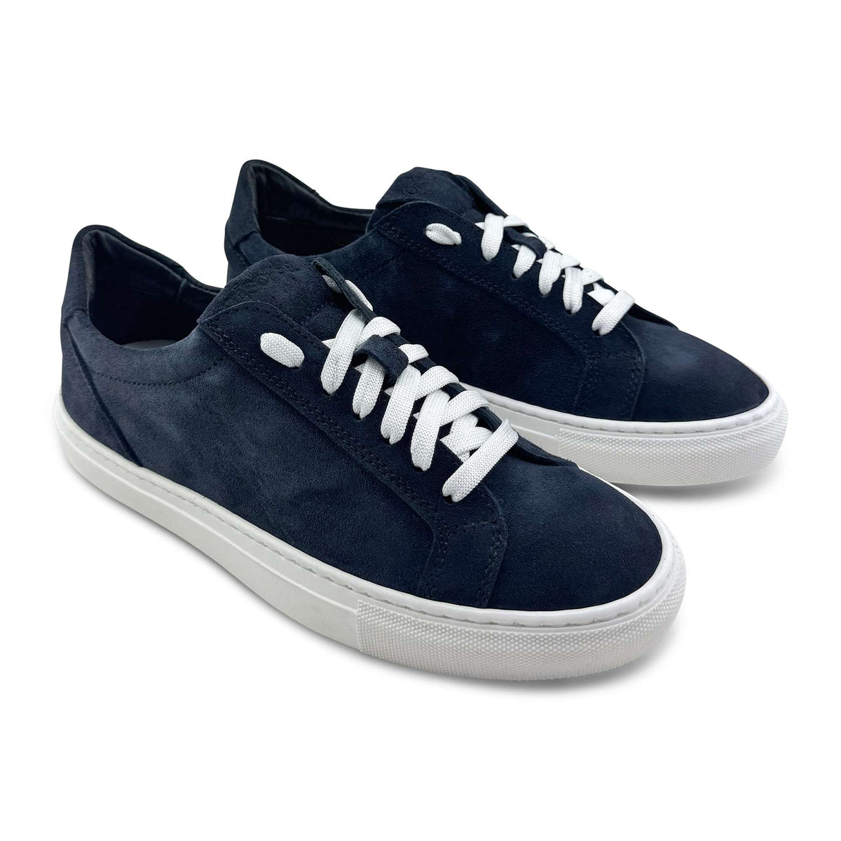 Sneakers in camoscio blu