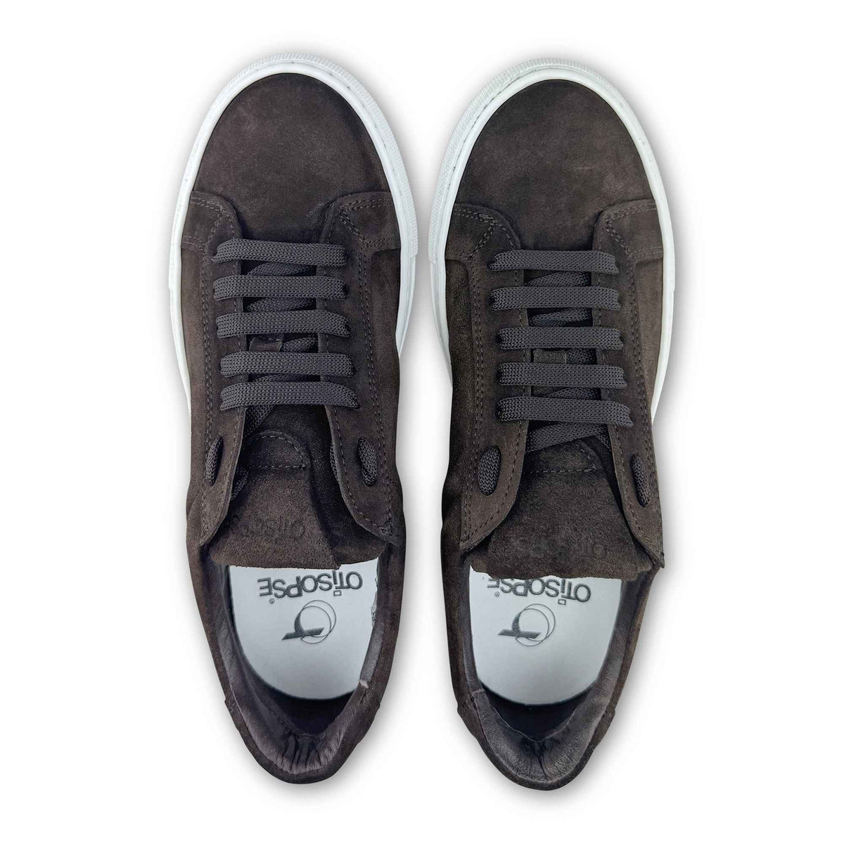 Sneakers in camoscio testa di moro