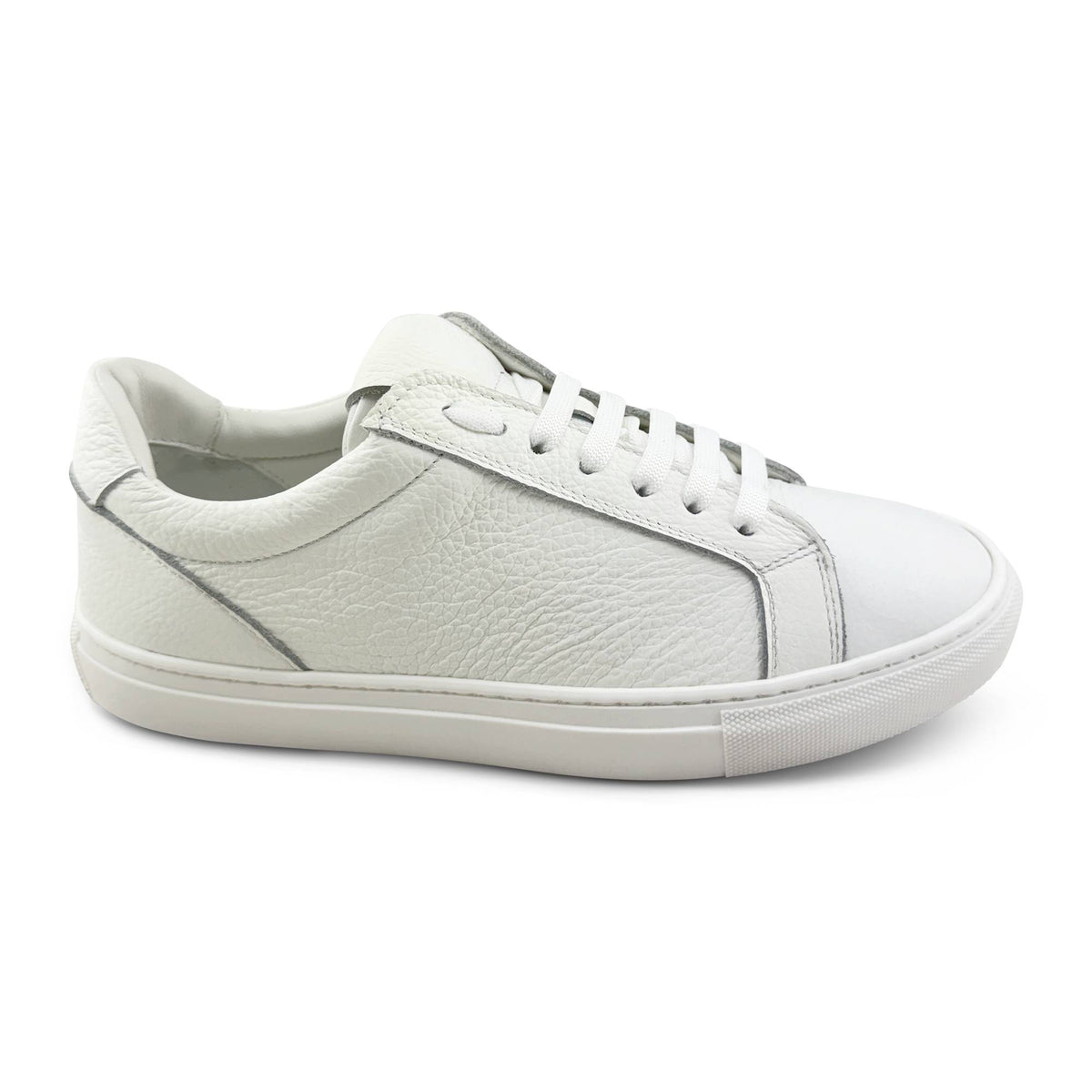 Sneakers in pelle martellata bianca