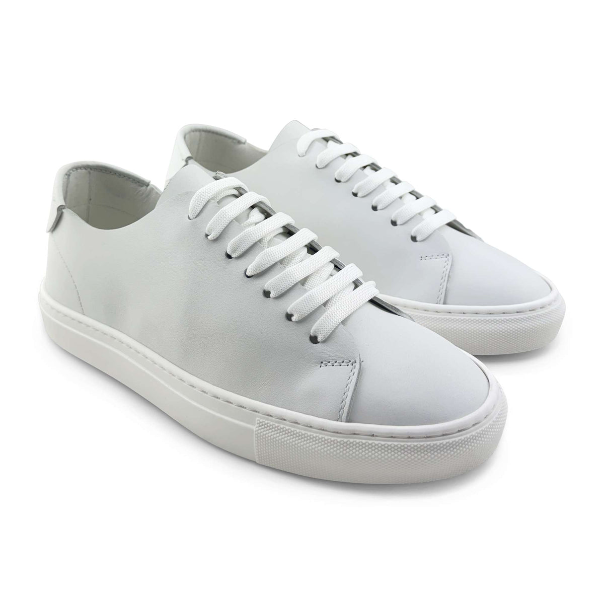 Sneakers in pelle bianca